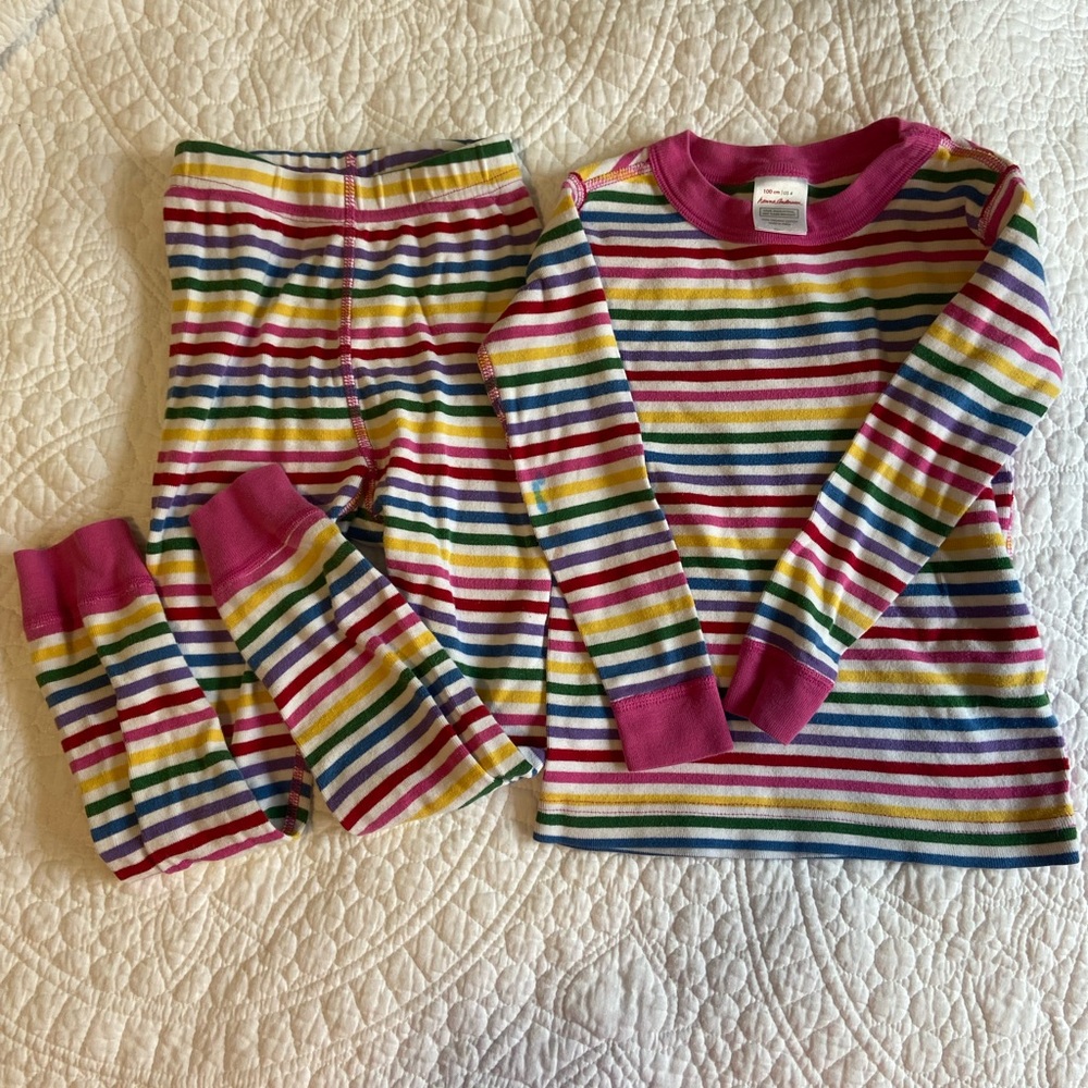 Hanna Andersson rainbow pajamas